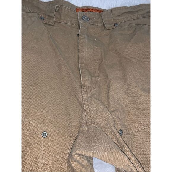 Jesse James Shorts Mens Size 40 Workwear Duck Canvas Utility Flat Front - Picture 13 of 16